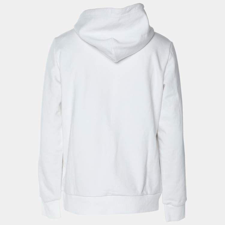 Pre Owned Diesel White Jersey Only The Brave Hoodie M