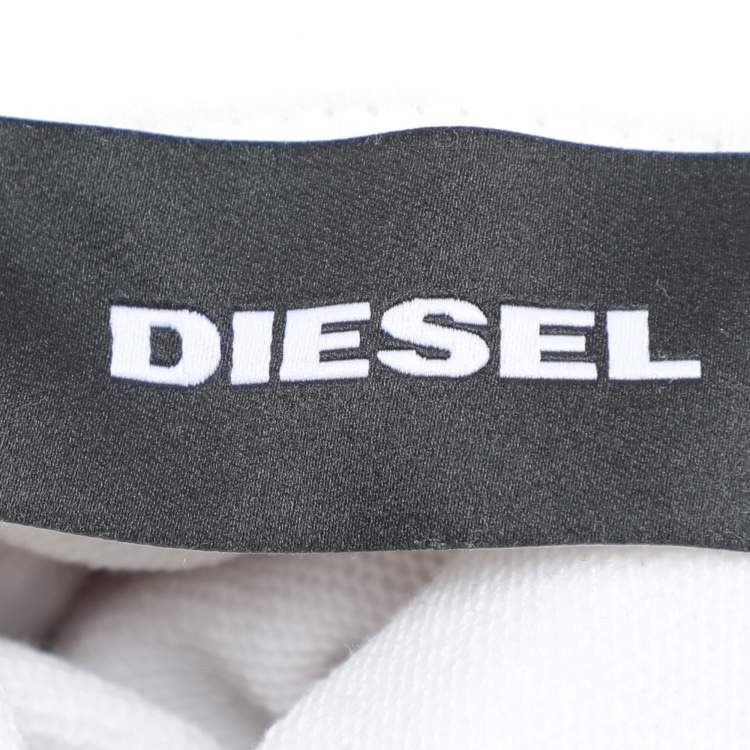 Pre Owned Diesel White Jersey Only The Brave Hoodie M
