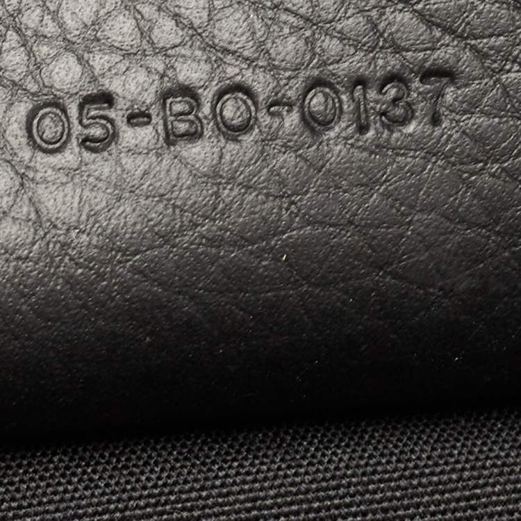 Pre Owned Dior Homme Black Leather Zip Briefcase Bag