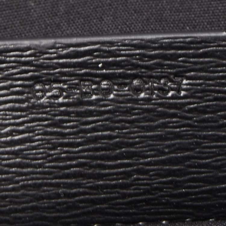 Pre Owned Dior Homme Dark Grey Stitched Print Oblique Coated Canvas Rider Sling Bag