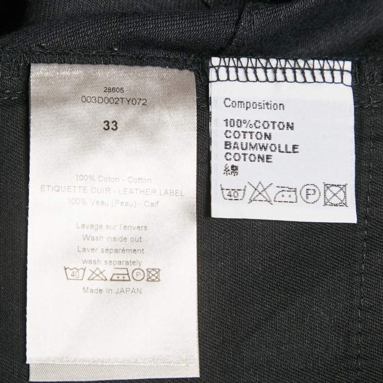 Pre Owned Dior Homme Black Denim Jeans M Waist 33"