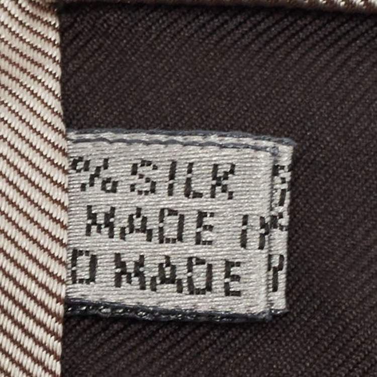 Pre Owned Dior Homme Grey Silk Skinny Tie 