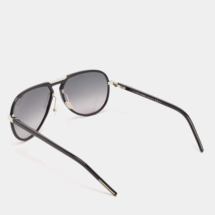 Pre Owned Dior Homme Black Gradient AL13.2 Aviator Sunglasses