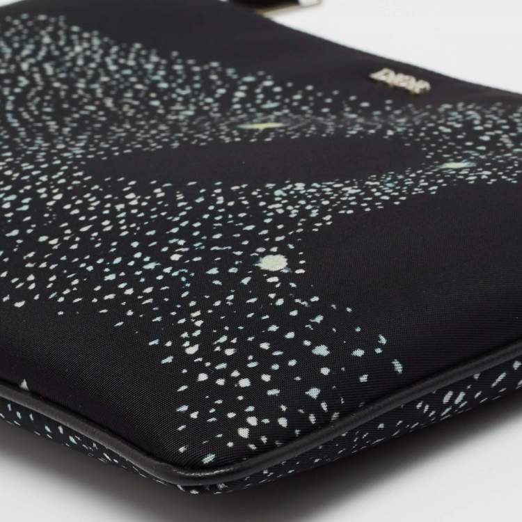 Pre Owned Dior X Peter Doig Black Nylon Invitation Pouch