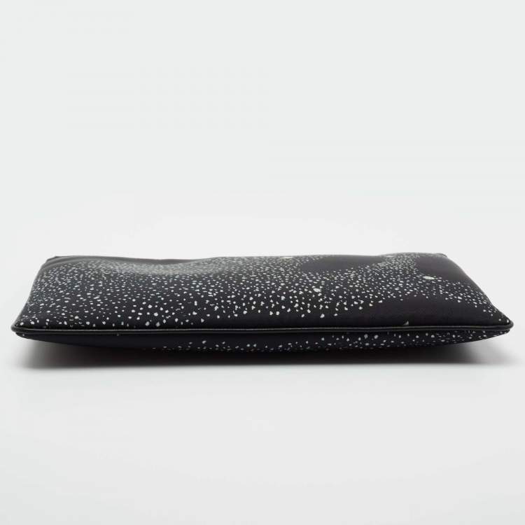 Pre Owned Dior X Peter Doig Black Nylon Invitation Pouch