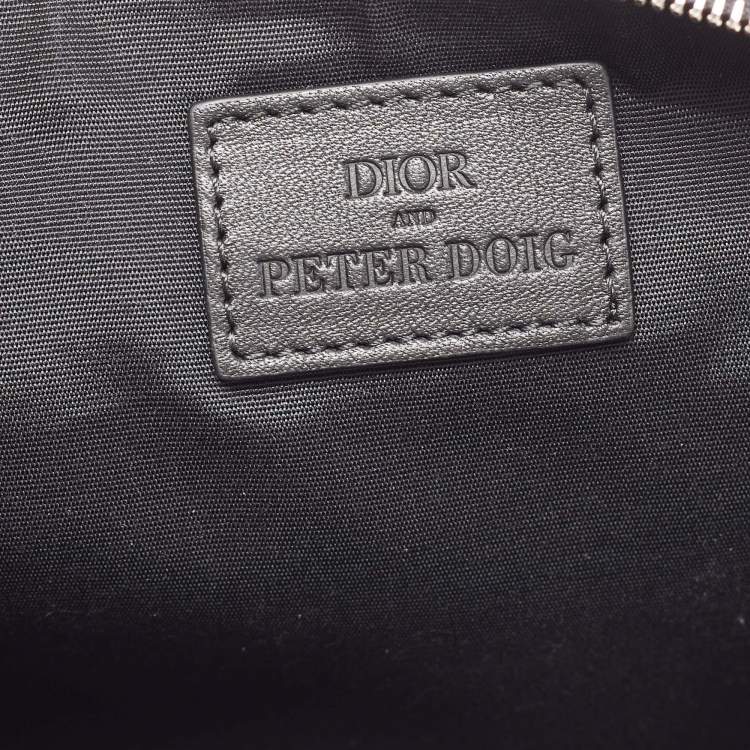 Pre Owned Dior X Peter Doig Black Nylon Invitation Pouch
