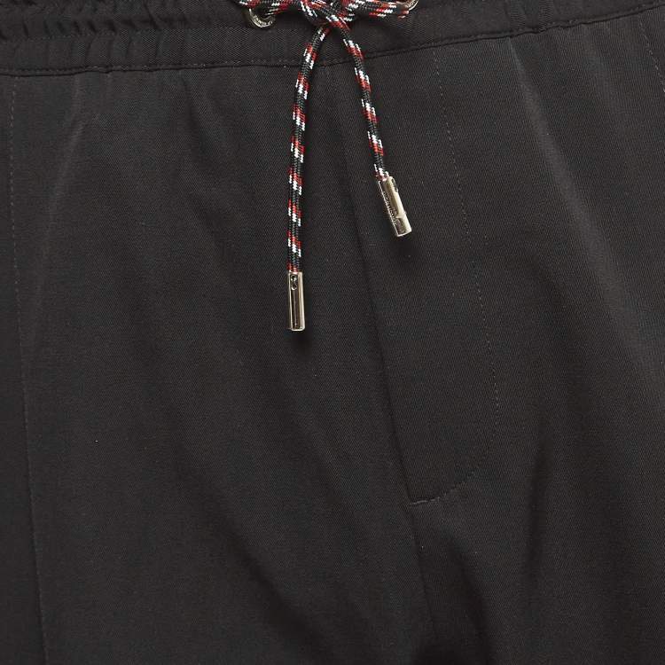 Pre Owned Dior Homme Black Gabardine Jogger Pants XXL