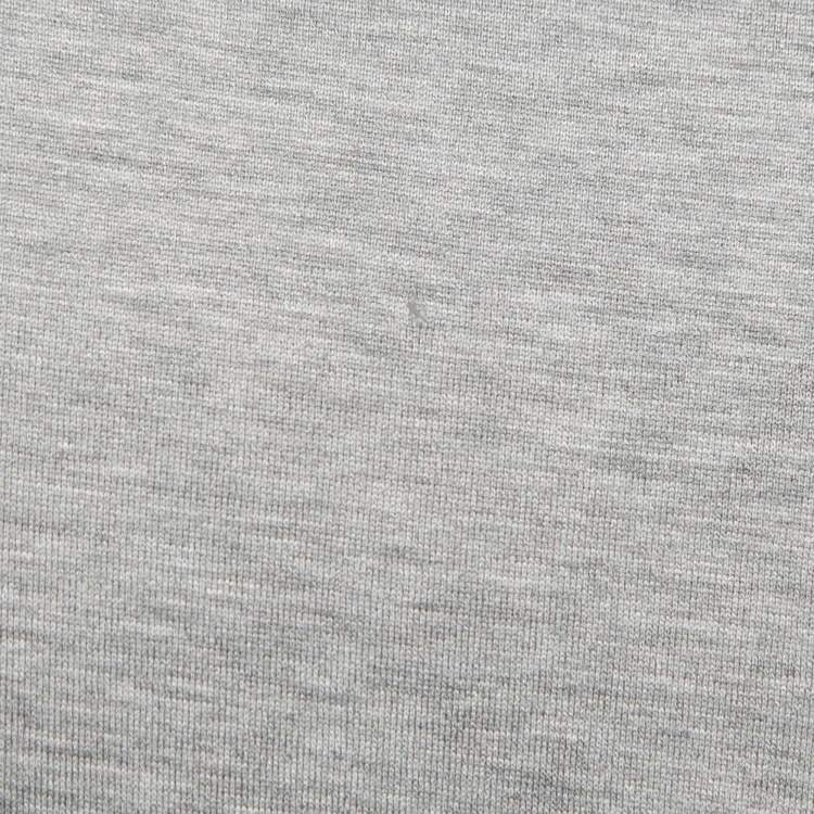 Pre Owned Dior Homme Grey Printed Cotton Jersey T-Shirt XS