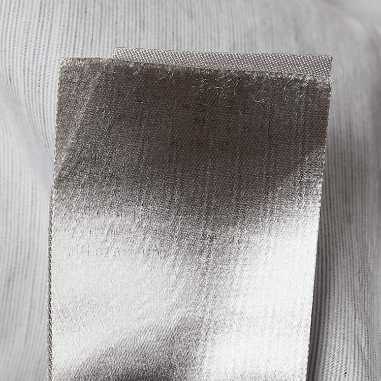 مملوكة مسبقًا Dior Homme Grey Cotton Long Sleeve Shirt L