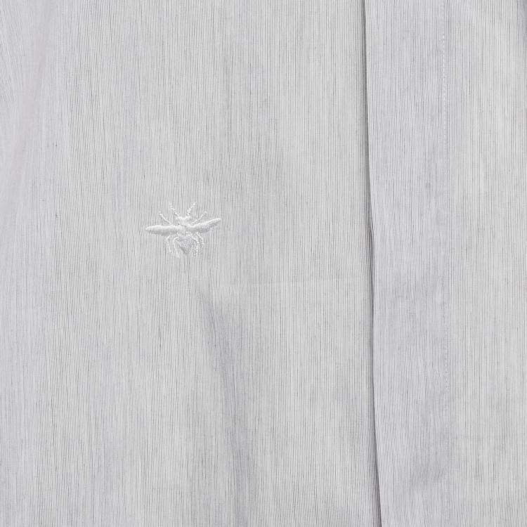 مملوكة مسبقًا Dior Homme Grey Cotton Long Sleeve Shirt L
