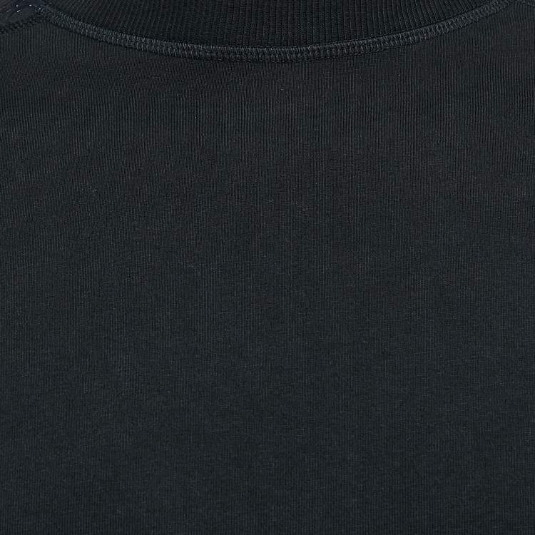 Pre Owned Dior Homme Blue Oblique Print Sleeve Cotton Knit Sweatshirt XS