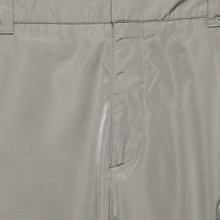 Pre Owned Dior Homme Grey Ripstop Nylon Cargo Pants XS