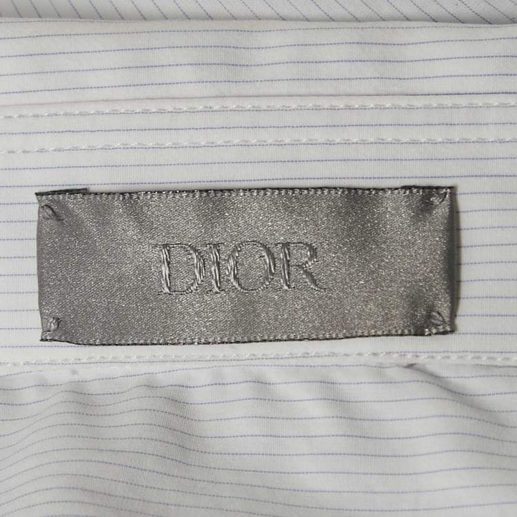Pre Owned Dior Homme X Judy Blame Safety Pin Print Cotton Button Front Shirt S