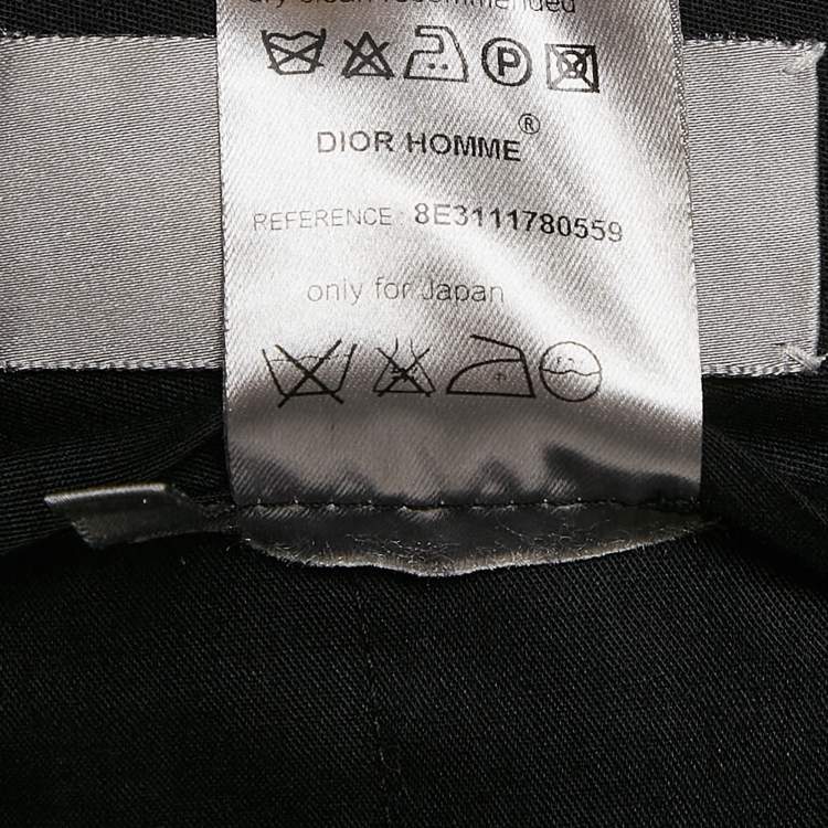 Pre Owned Dior Homme Black Wool Formal Trousers M