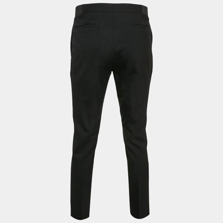 Pre Owned Dior Homme Black Wool Formal Trousers M