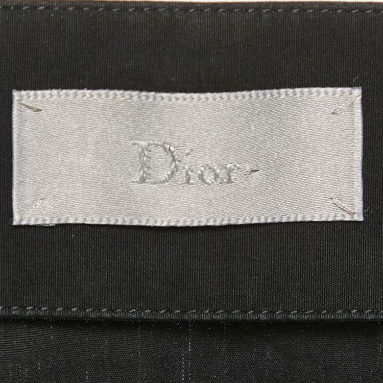 مملوكة مسبقًا Dior Homme Black Cotton Button Front Shirt L