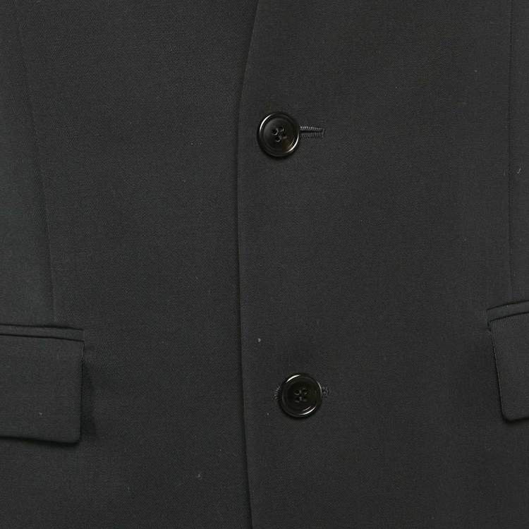 Pre Owned Dior Homme Black Wool Single Breasted Blazer M