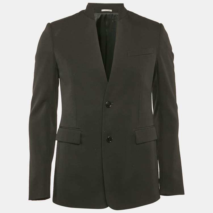 Pre Owned Dior Homme Black Wool Single Breasted Blazer M