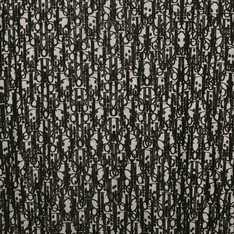Pre Owned Dior Homme Black Oblique Stretch Tulle Sheer T-Shirt M