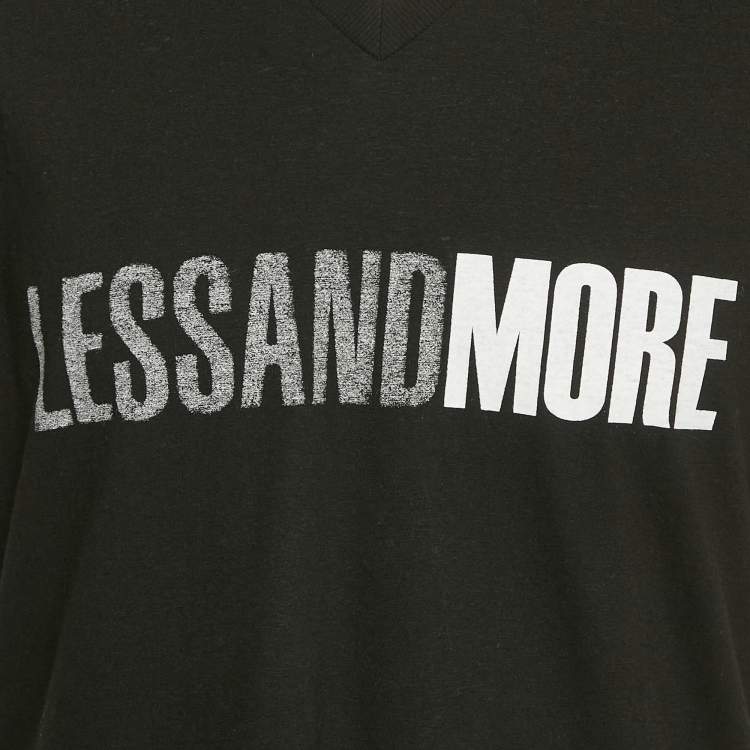 Pre Owned Dior Homme Black Printed Jersey V-Neck T-Shirt S