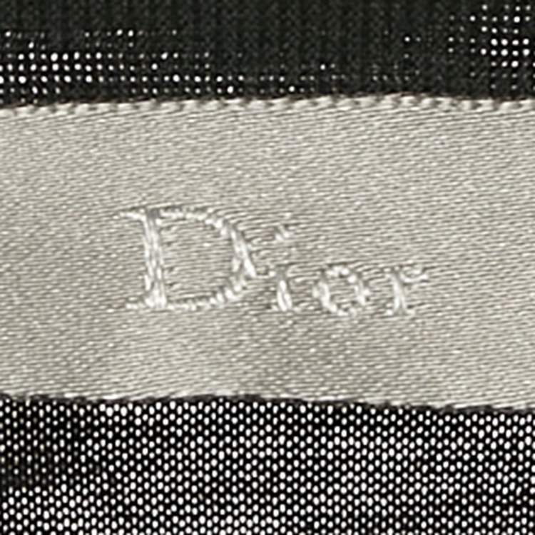 Pre Owned Dior Homme Black Printed Jersey V-Neck T-Shirt S