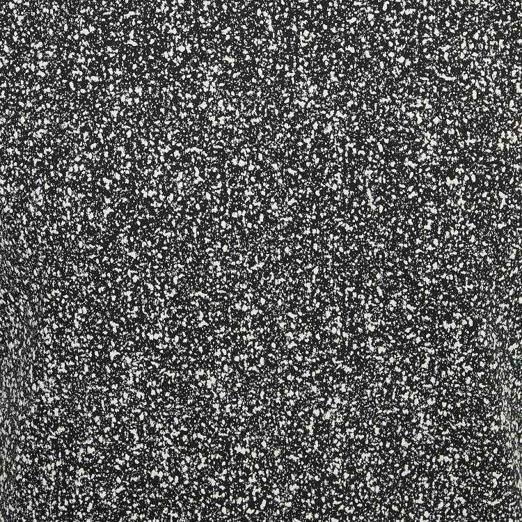 Pre Owned Dior Homme Black Textured Abstract Print Jersey V-Neck T-Shirt XS