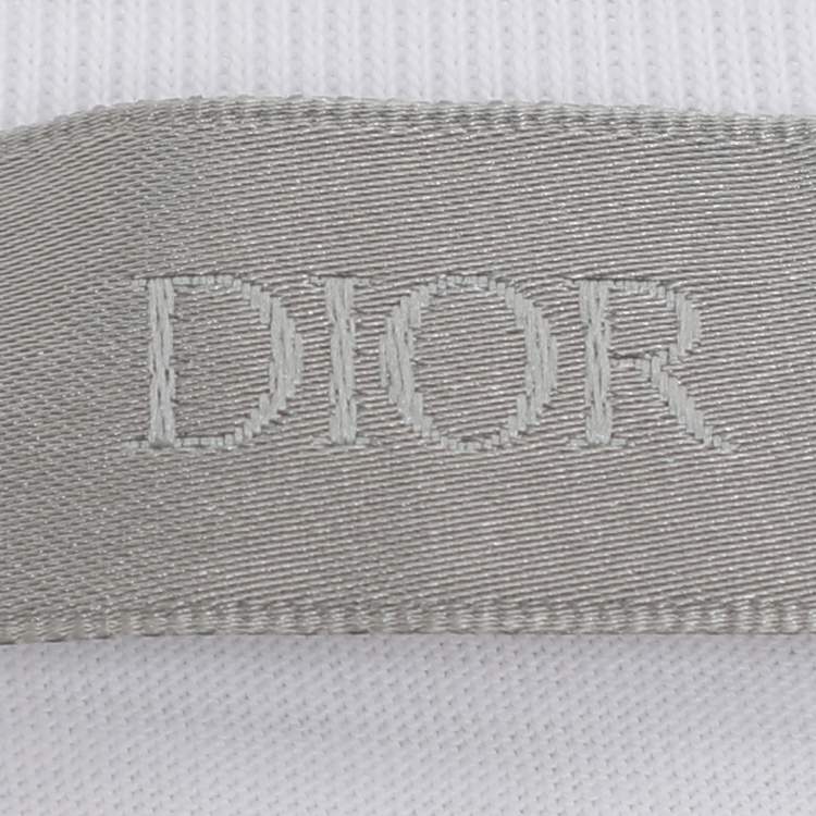 Pre Owned Dior Homme X KAWS White Cotton Bee Embroidered Oversized Crewneck T-Shirt XS