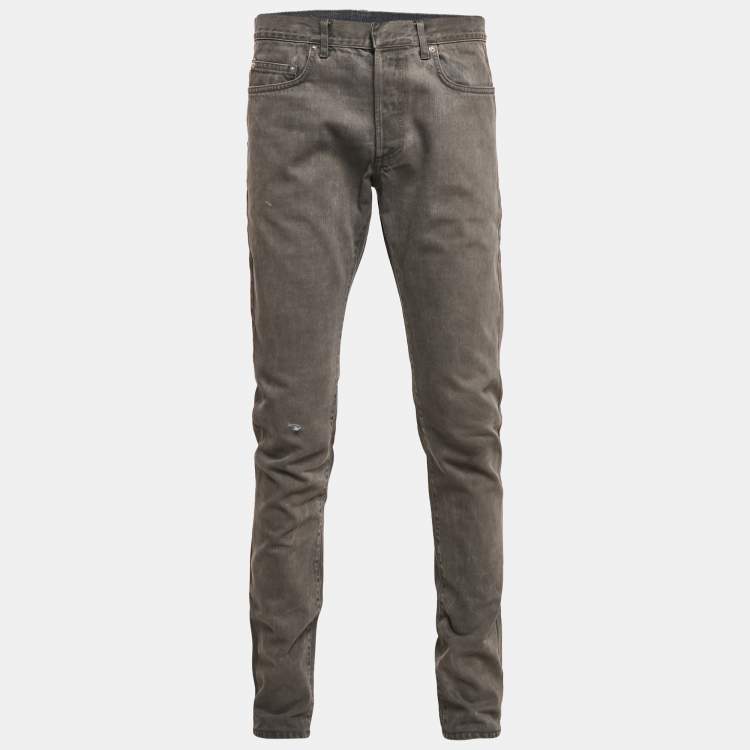 Pre Owned Dior Homme Grey Denim Jeans M Waist 33"
