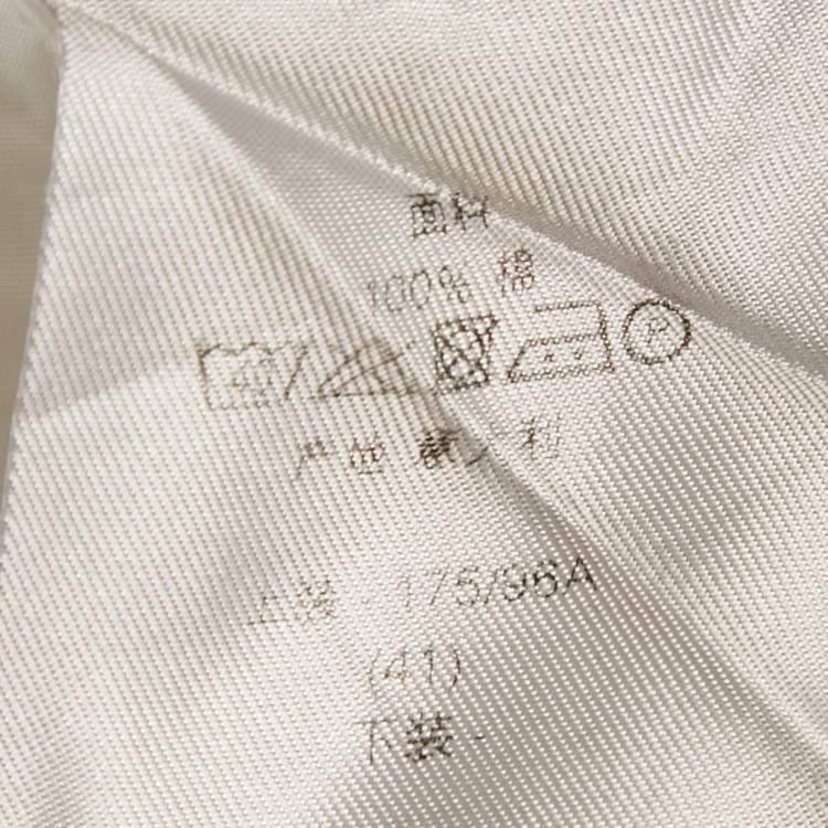 Pre Owned Dior Homme White Cotton Slim Fit Shirt L