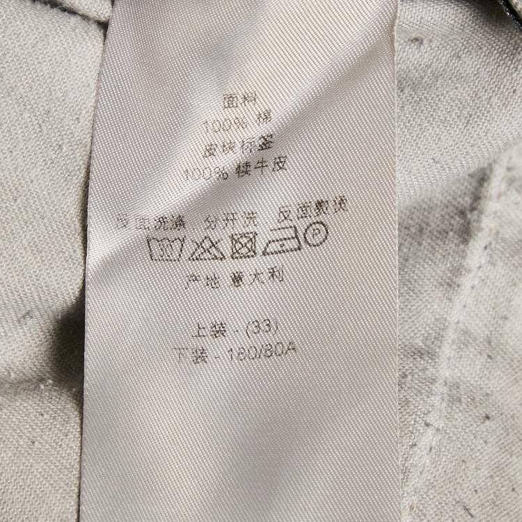 Pre Owned Dior Homme Grey Denim Regular Fit Jeans L Waist 33"