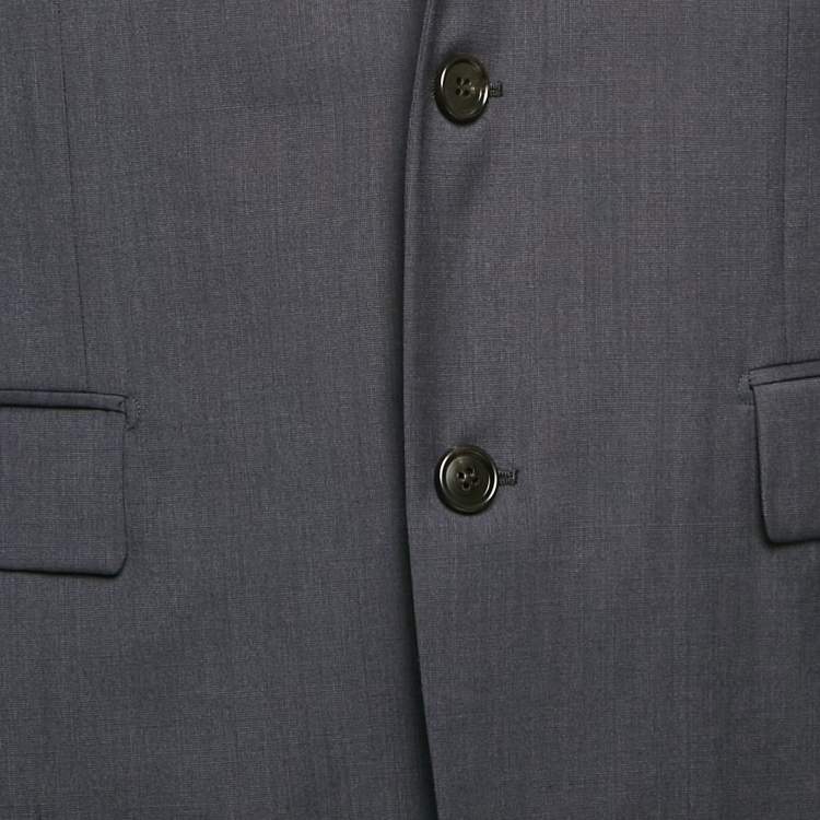 Pre Owned Dior Homme Navy Blue Wool Single Breasted Blazer M