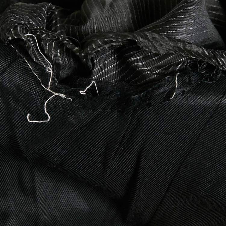 Pre Owned Dior Homme Black Cashmere Felt Coat XXL