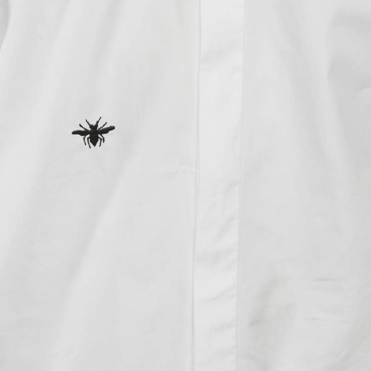 Pre Owned Dior Homme White Cotton Long Sleeve Shirt M