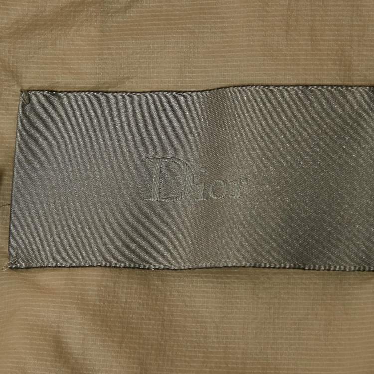 Pre Owned Dior Homme Cream Nylon Semi Sheer Short Coat M