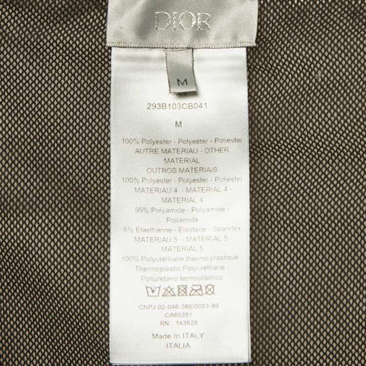 Pre Owned Dior Homme Grey Oblique Synthetic Shorts M