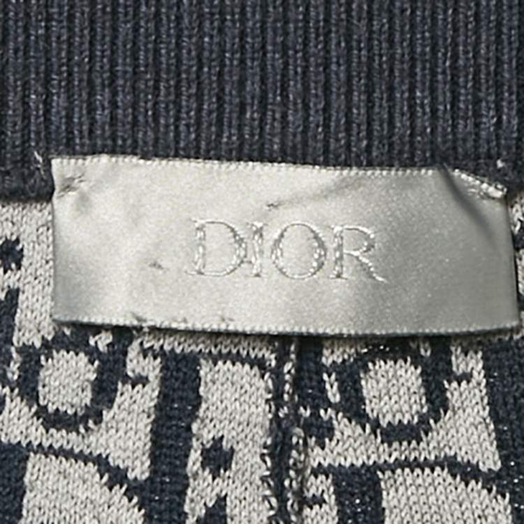 Pre Owned Dior Homme Blue Cotton Jogger Pants M