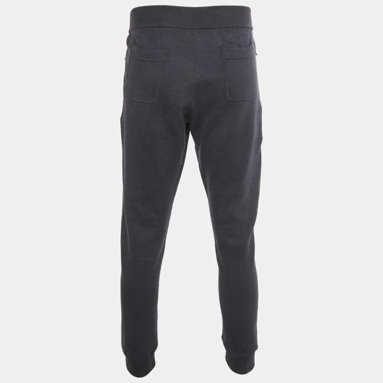Pre Owned Dior Homme Blue Cotton Jogger Pants M