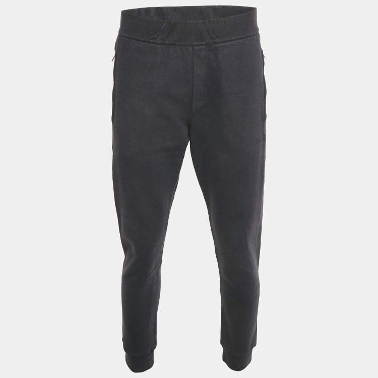 Pre Owned Dior Homme Blue Cotton Jogger Pants M