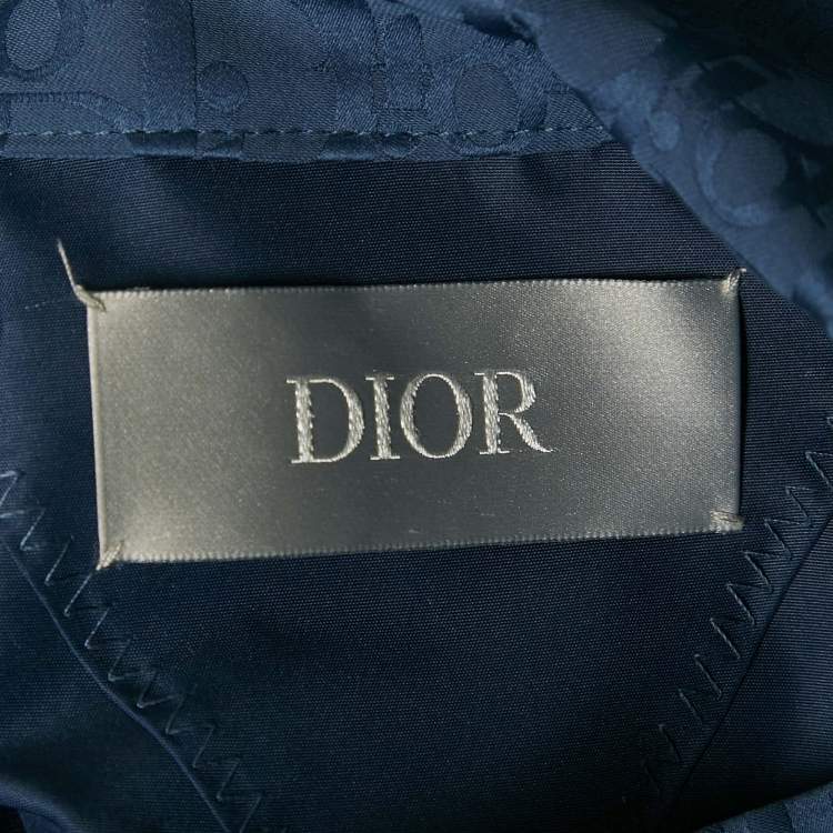 Pre Owned Dior Homme Blue Synthetic Windbreaker Jacket S