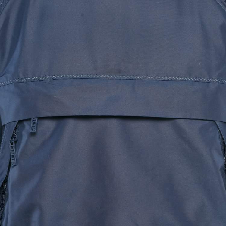 Pre Owned Dior Homme Blue Synthetic Windbreaker Jacket S