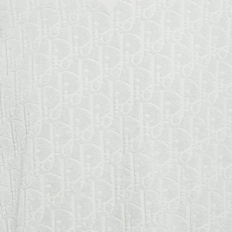 Pre Owned Dior Homme Grey Oblique Terry Cotton T-Shirt XXL