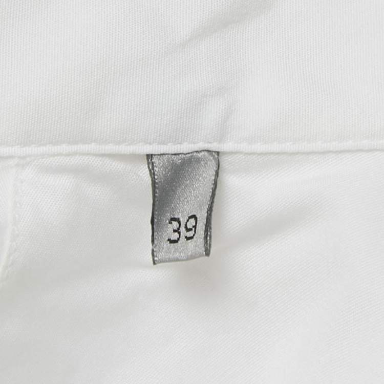 Pre Owned قميص ديور أوم x جوردان قطن بطبعة إير ديور أبيض مقاس متوسط - ميديم
