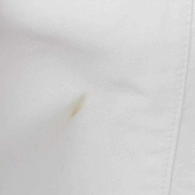 Pre Owned قميص ديور أوم x جوردان قطن بطبعة إير ديور أبيض مقاس متوسط - ميديم