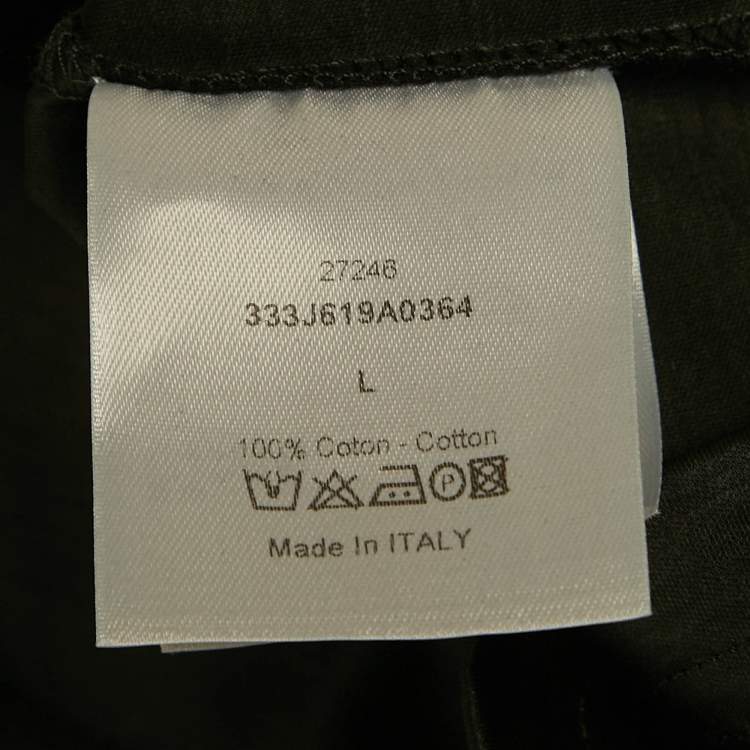 Pre Owned Dior Homme Black Jersey Hoodie L