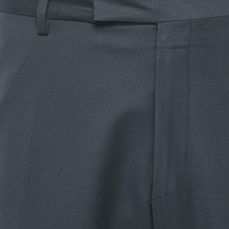 مملوكة مسبقًا Dior Homme Blue Wool Formal Trousers L