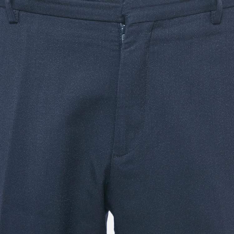 مملوكة مسبقًا Dior Homme Blue Wool Formal Trousers L
