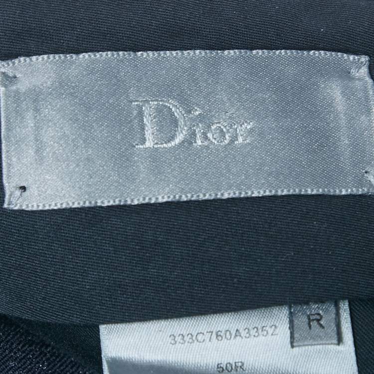 مملوكة مسبقًا Dior Homme Blue Wool Formal Trousers L
