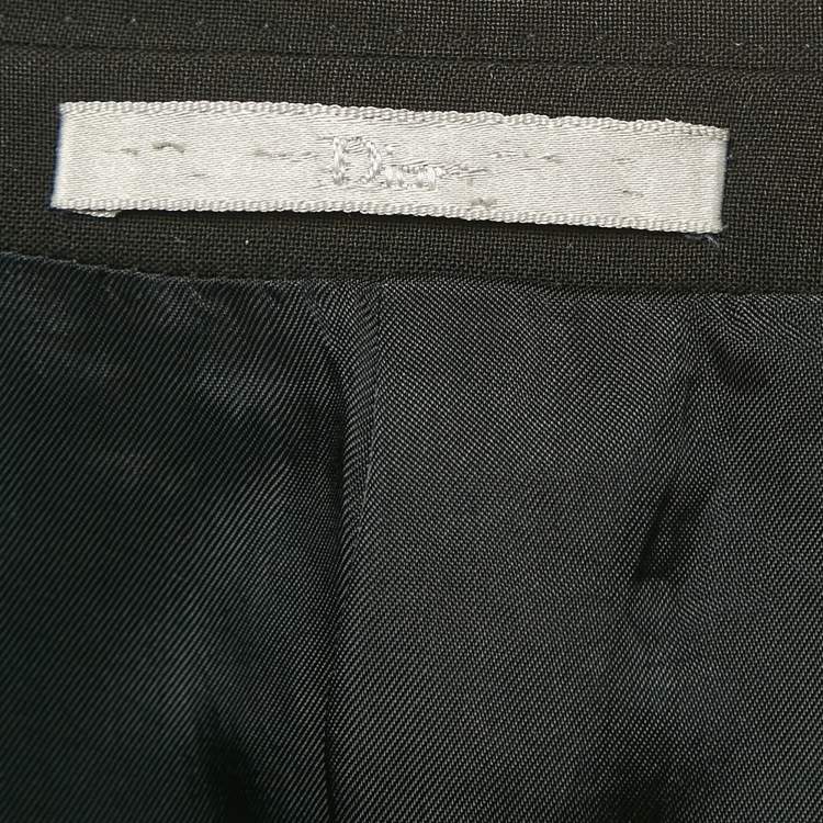 Pre Owned Dior Homme Black Wool Regular Fit Blazer L