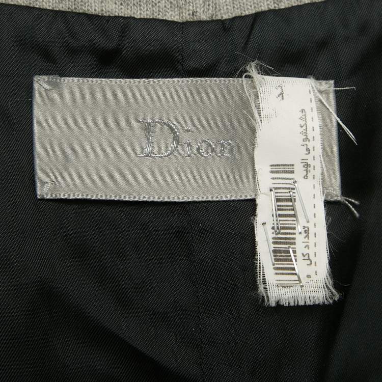 Pre Owned Dior Homme Black Virgin Wool Suit Vest XL