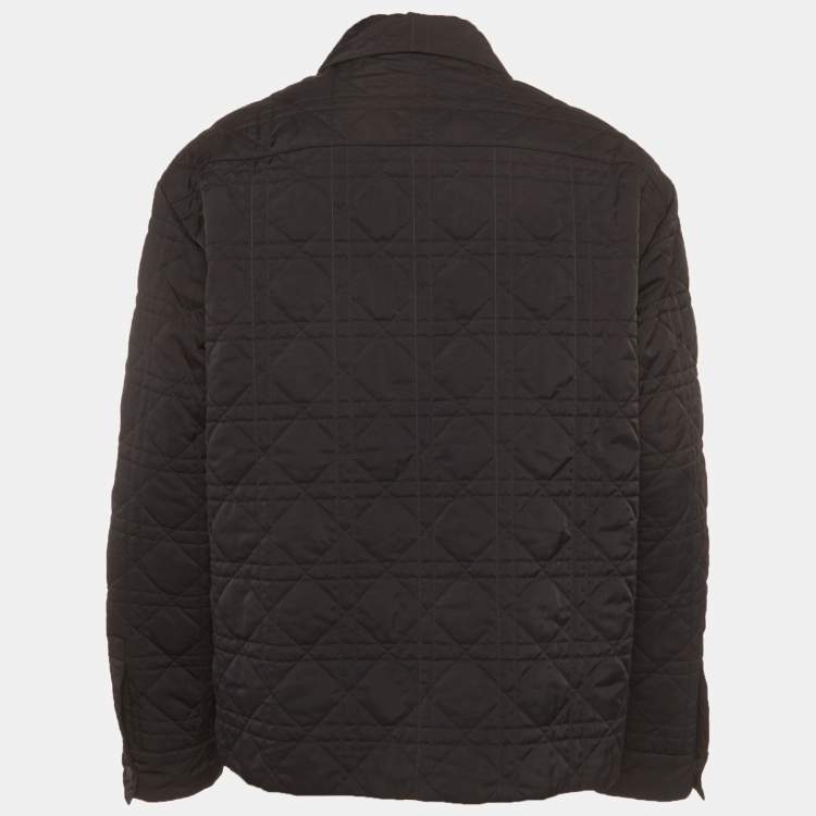 Pre Owned Dior Homme Black Synthetic Quilted Jacket XXL